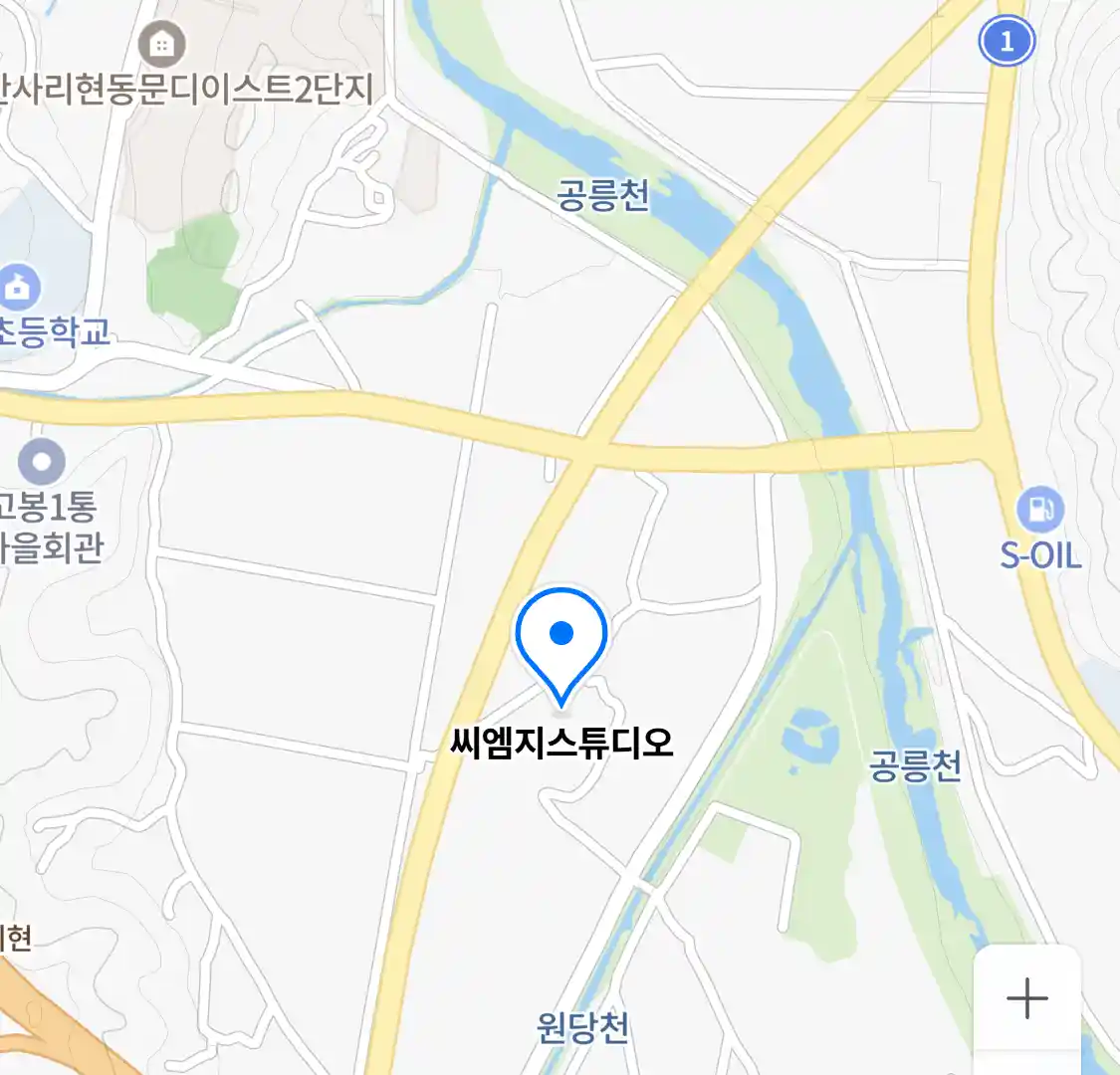 씨엠지스튜디오 위치