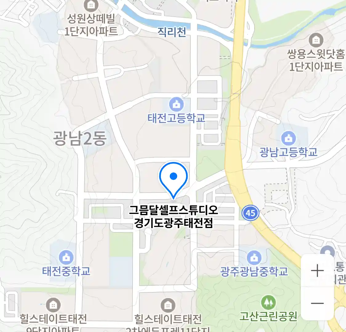 그믐달셀프스튜디오 경기도광주태전점 위치