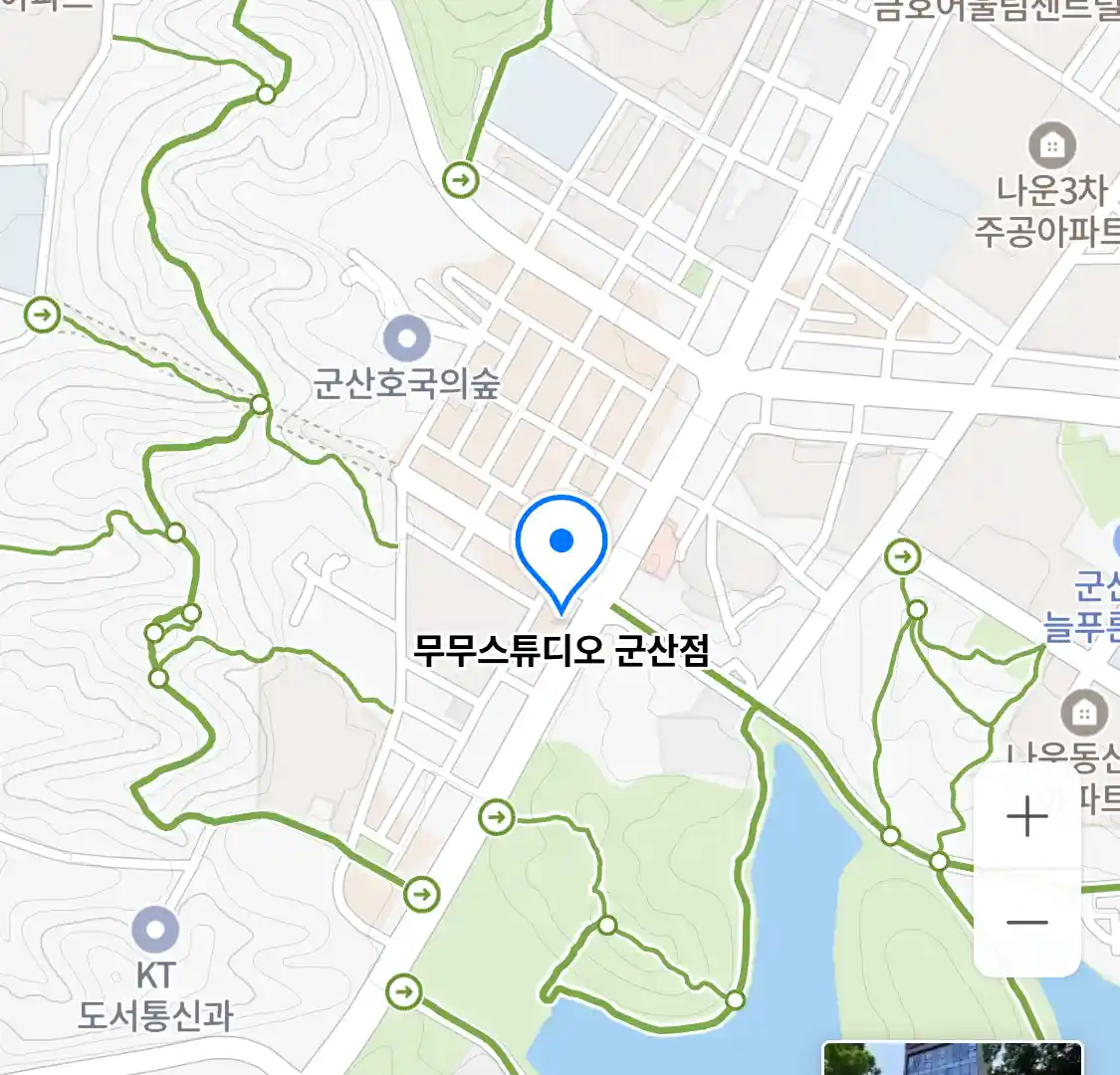 무무스튜디오 군산점 위치
