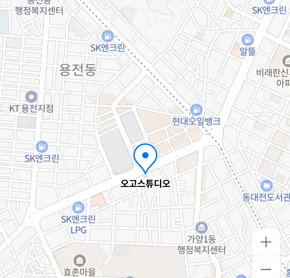 오고스튜디오 위치