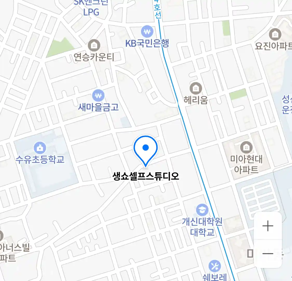 생쇼셀프스튜디오 위치