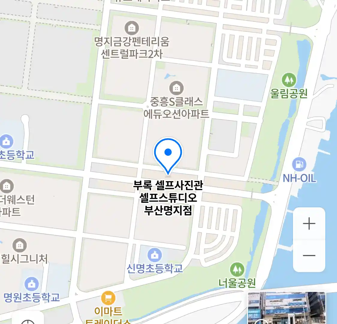 부록 셀프사진관 셀프스튜디오 부산명지점 위치