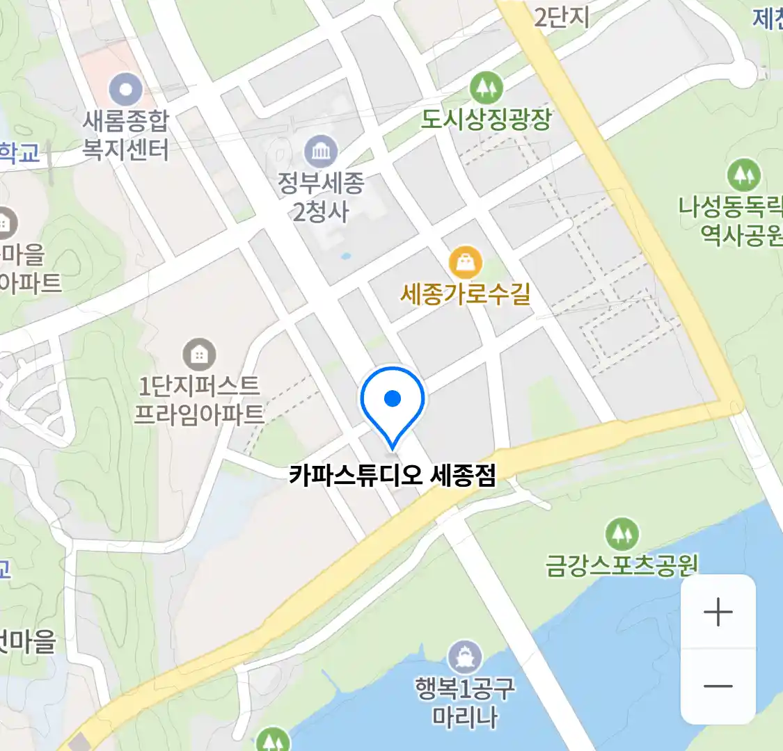 카파스튜디오 세종점 위치
