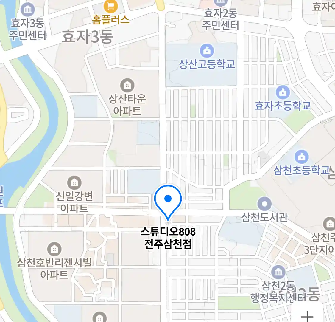 스튜디오808 전주삼천점 위치