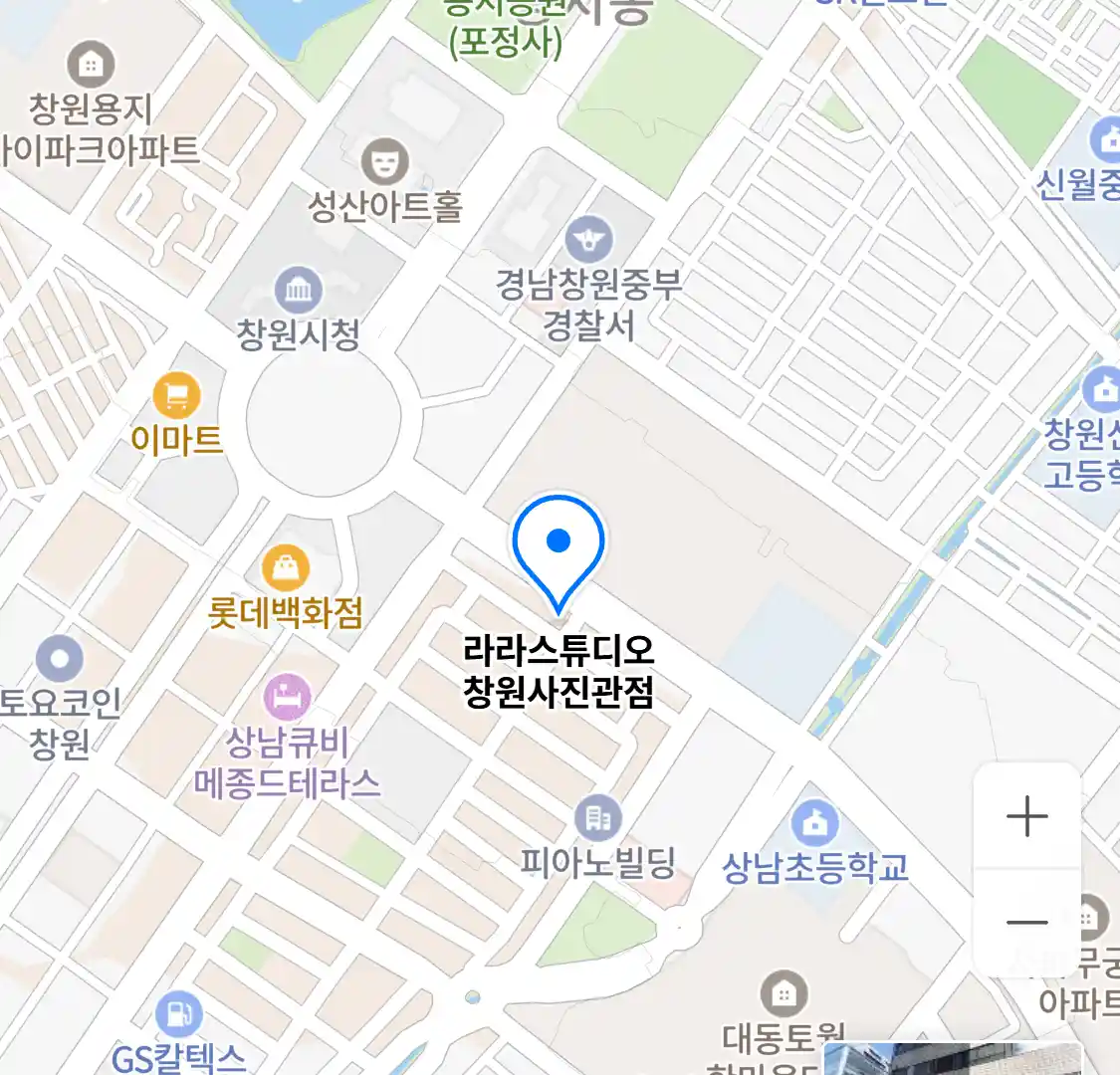 라라스튜디오 창원사진관점 위치