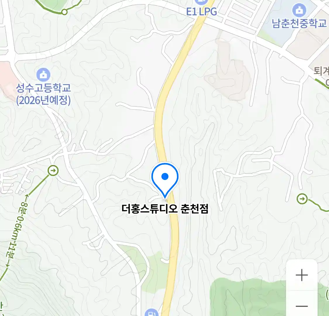 더홍스튜디오 춘천점 위치