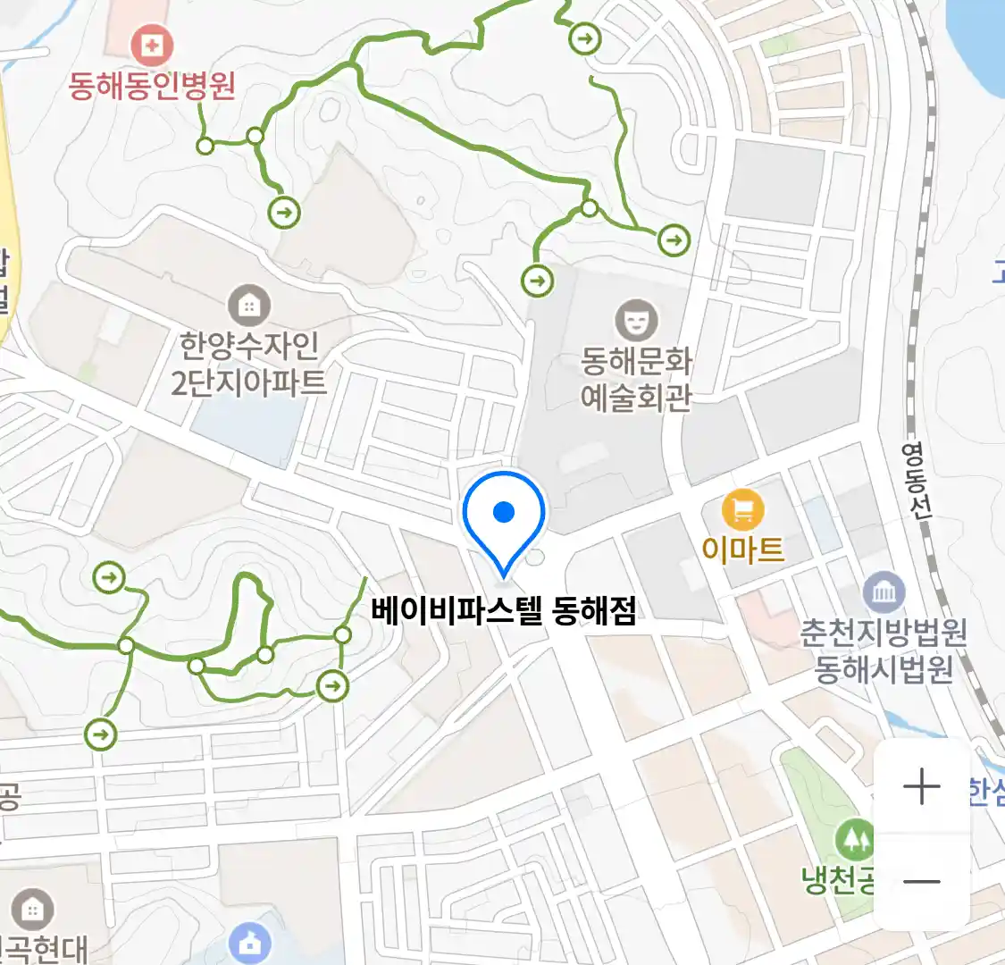 베이비파스텔 동해점 위치