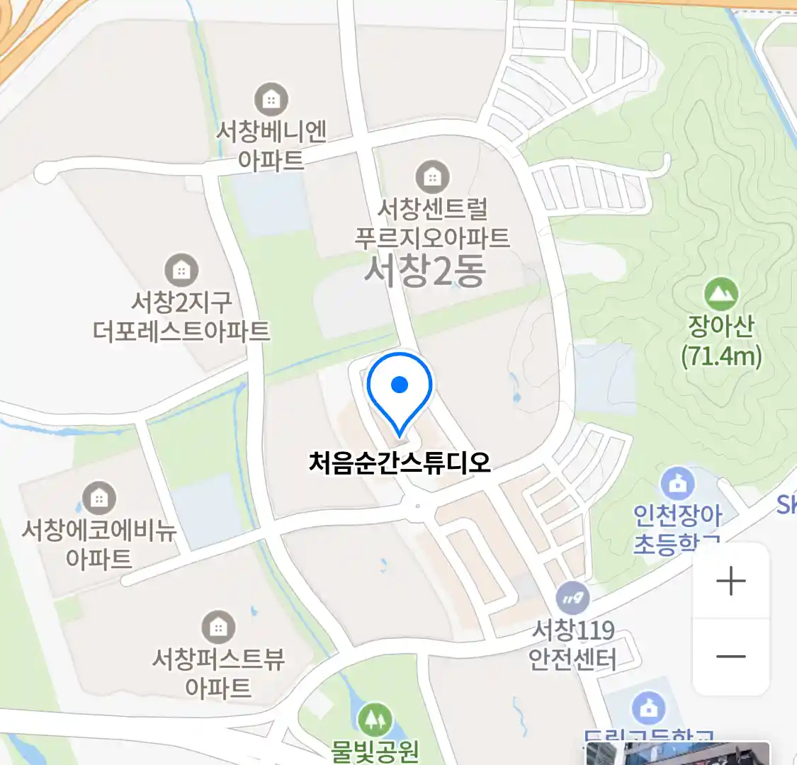 처음순간스튜디오 지도