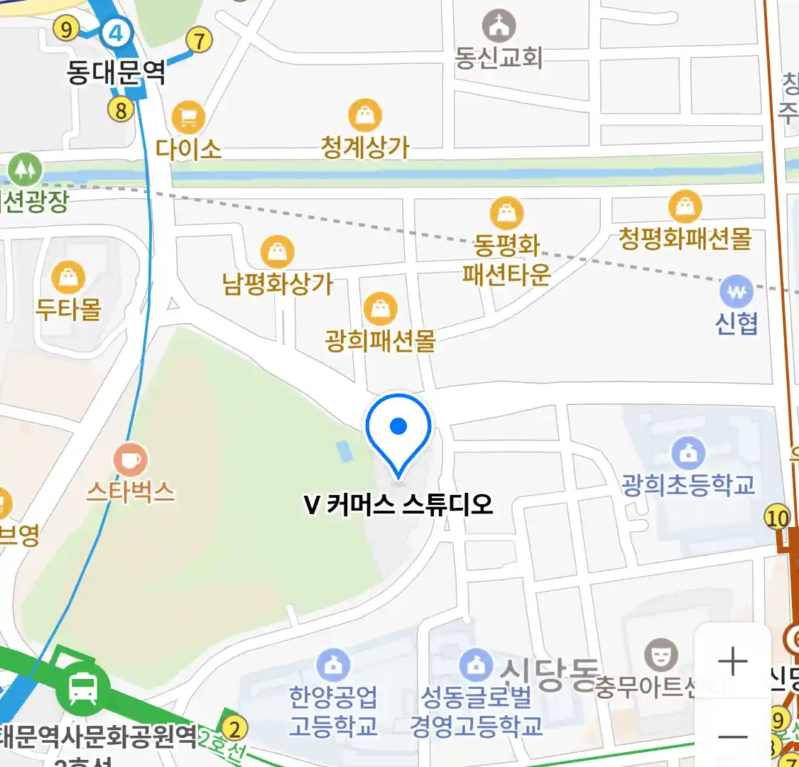 V 커머스 스튜디오 위치
