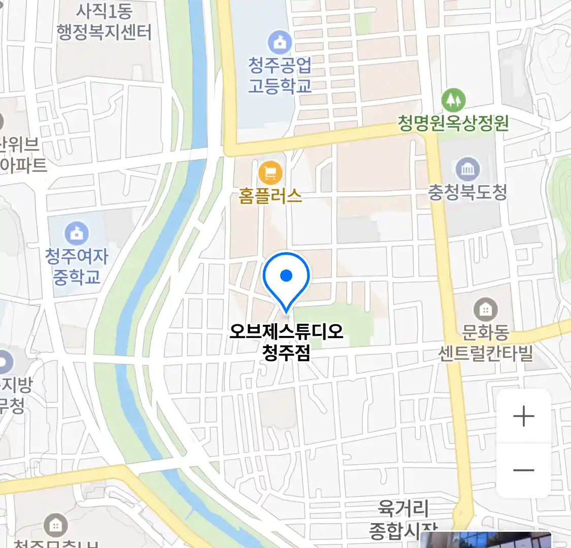 오브제스튜디오 청주점 위치