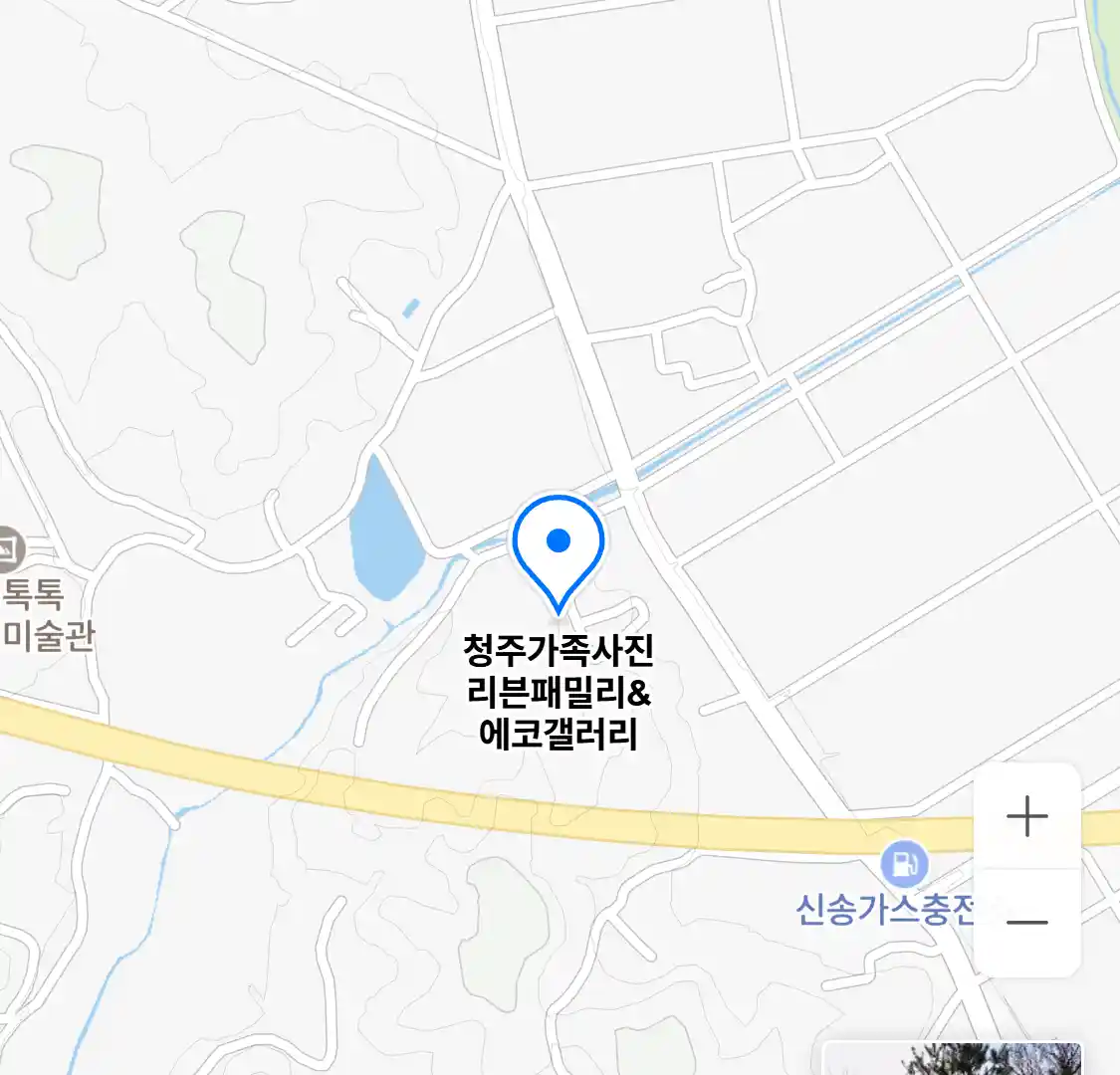 청주가족사진 리븐패밀리에코갤러리 위치