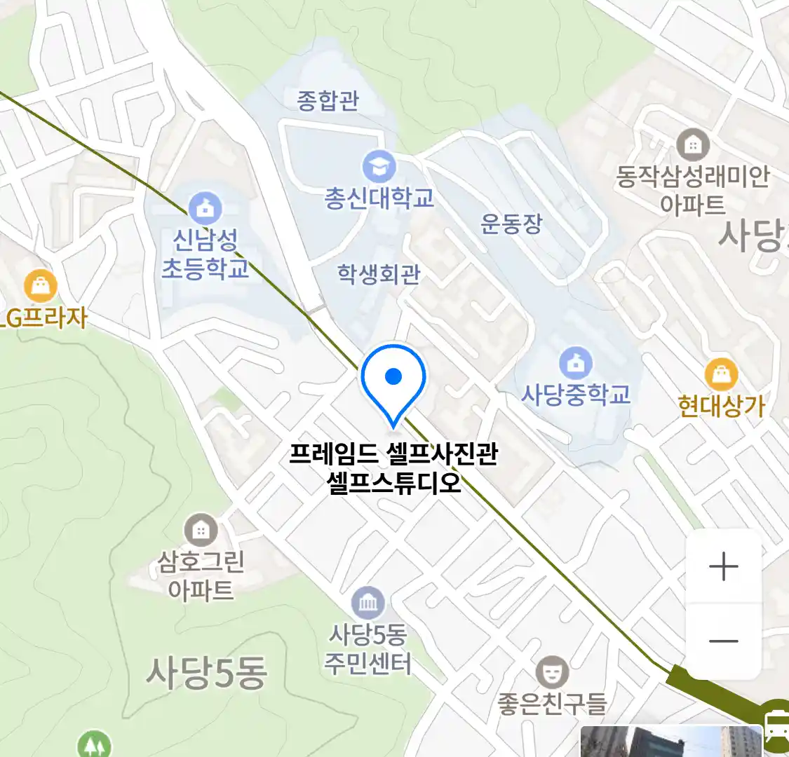 프레임드 셀프사진관 셀프스튜디오 위치