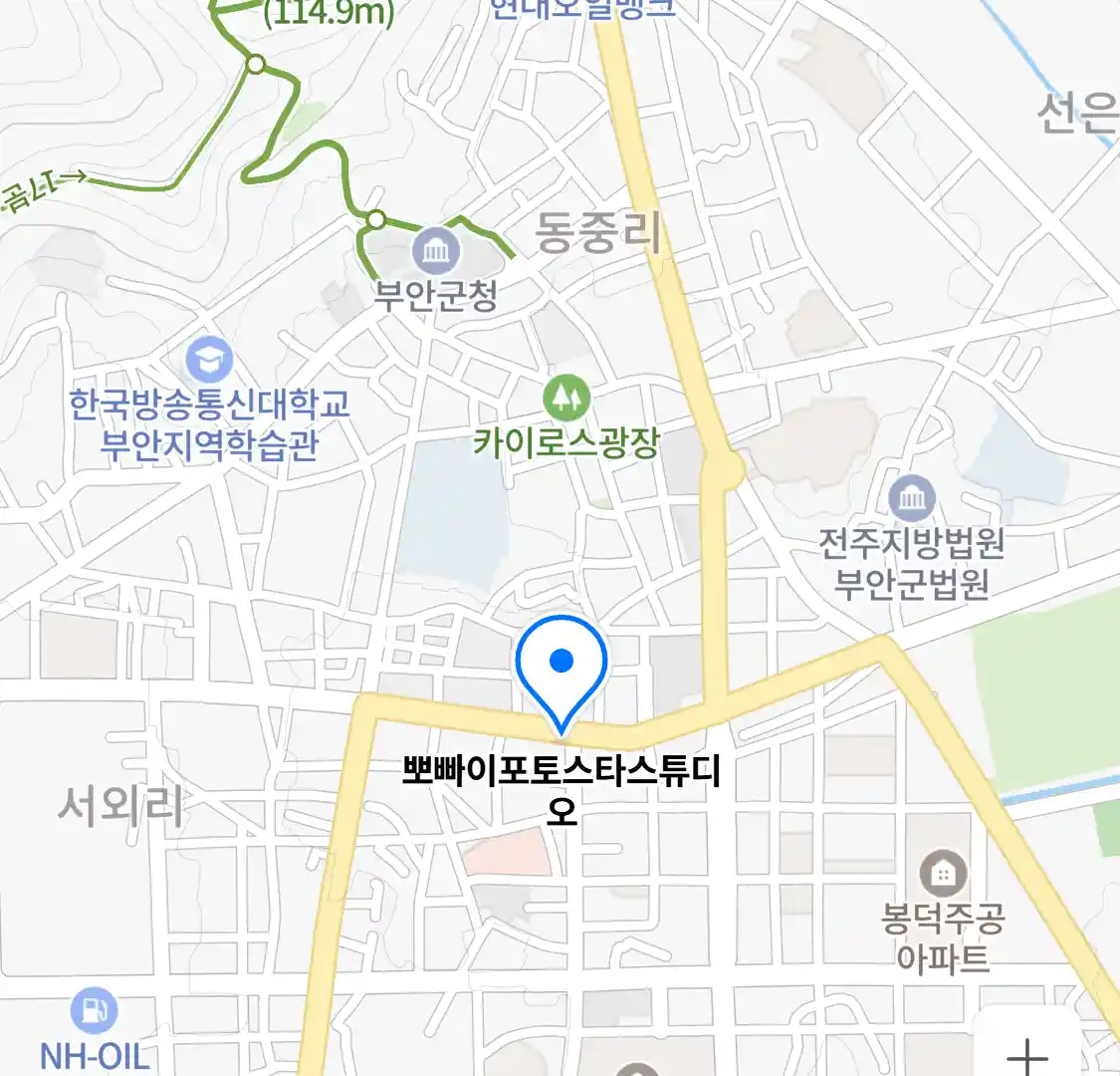 뽀빠이포토스타스튜디오 위치
