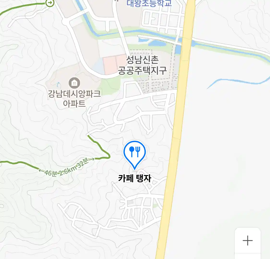 카페 탱자 위치