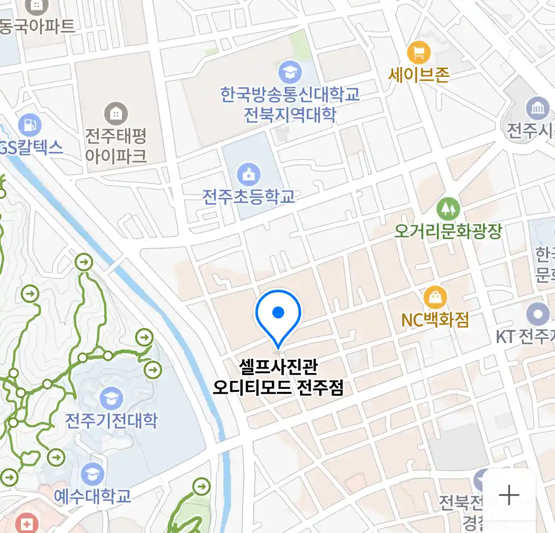 셀프사진관 오디티모드 전주점 위치