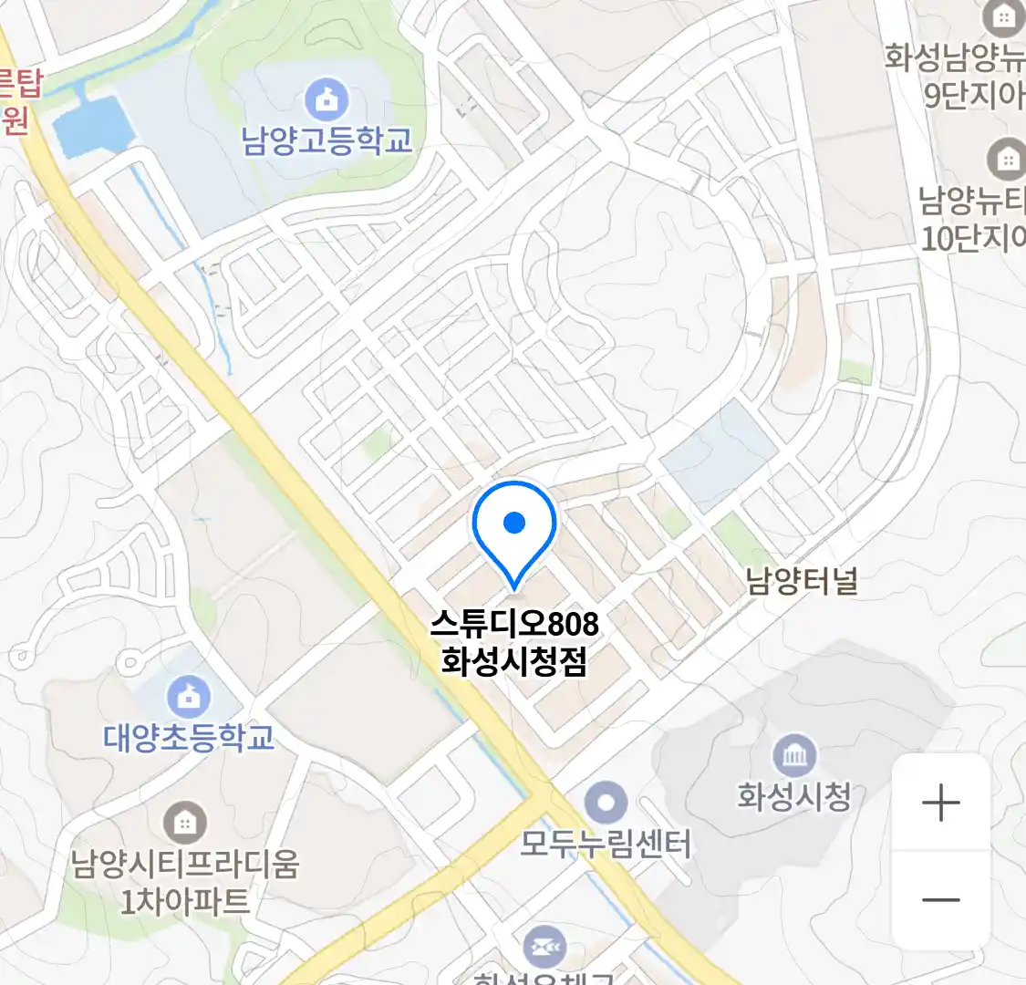 스튜디오808 화성시청점 위치