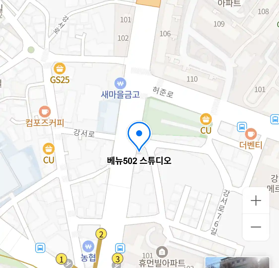 베뉴502 스튜디오 위치