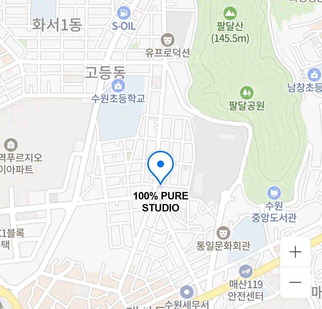 100% PURE STUDIO 위치