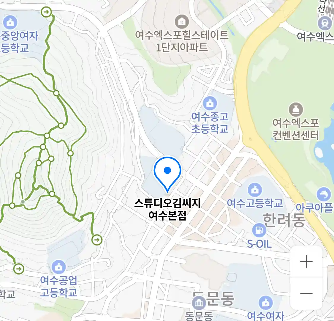 스튜디오김씨지 여수본점 위치