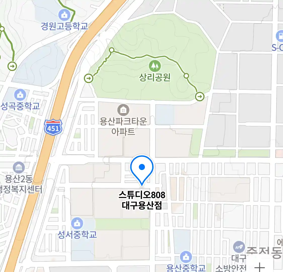 스튜디오808 대구용산점 위치