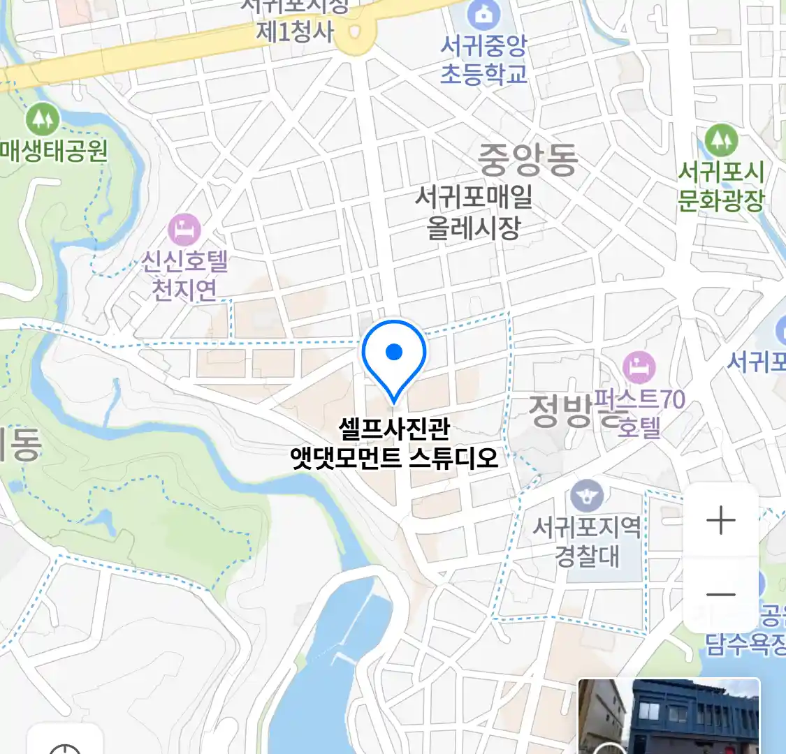 셀프사진관 앳댓모먼트 스튜디오 위치