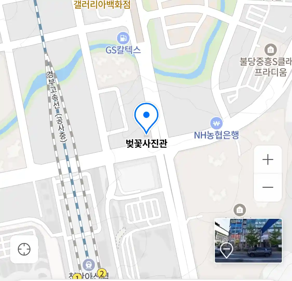 벚꽃사진관 위치