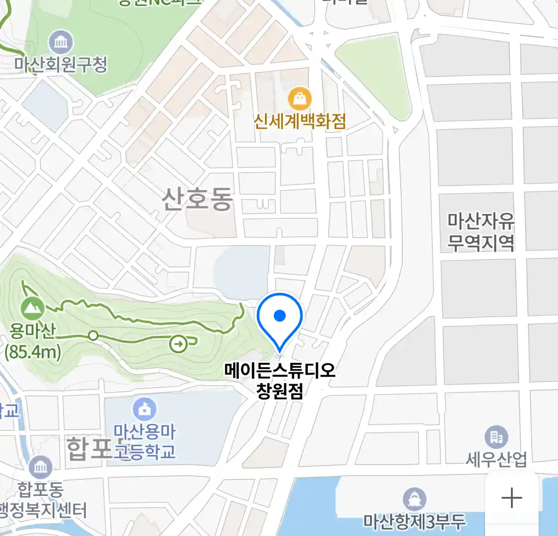 메이든스튜디오 창원점 위치