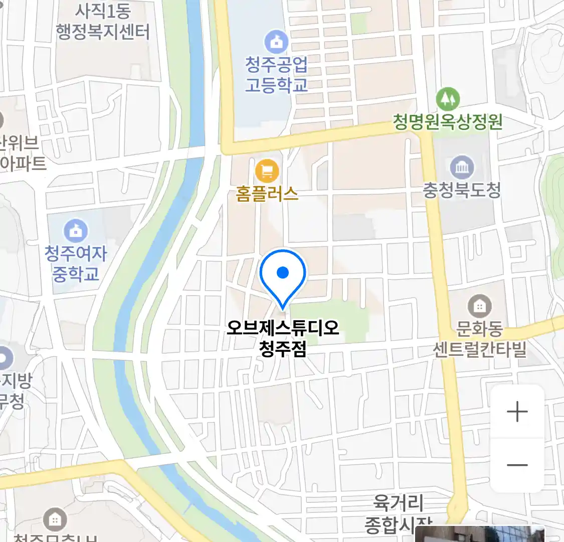 오브제스튜디오 청주점 위치