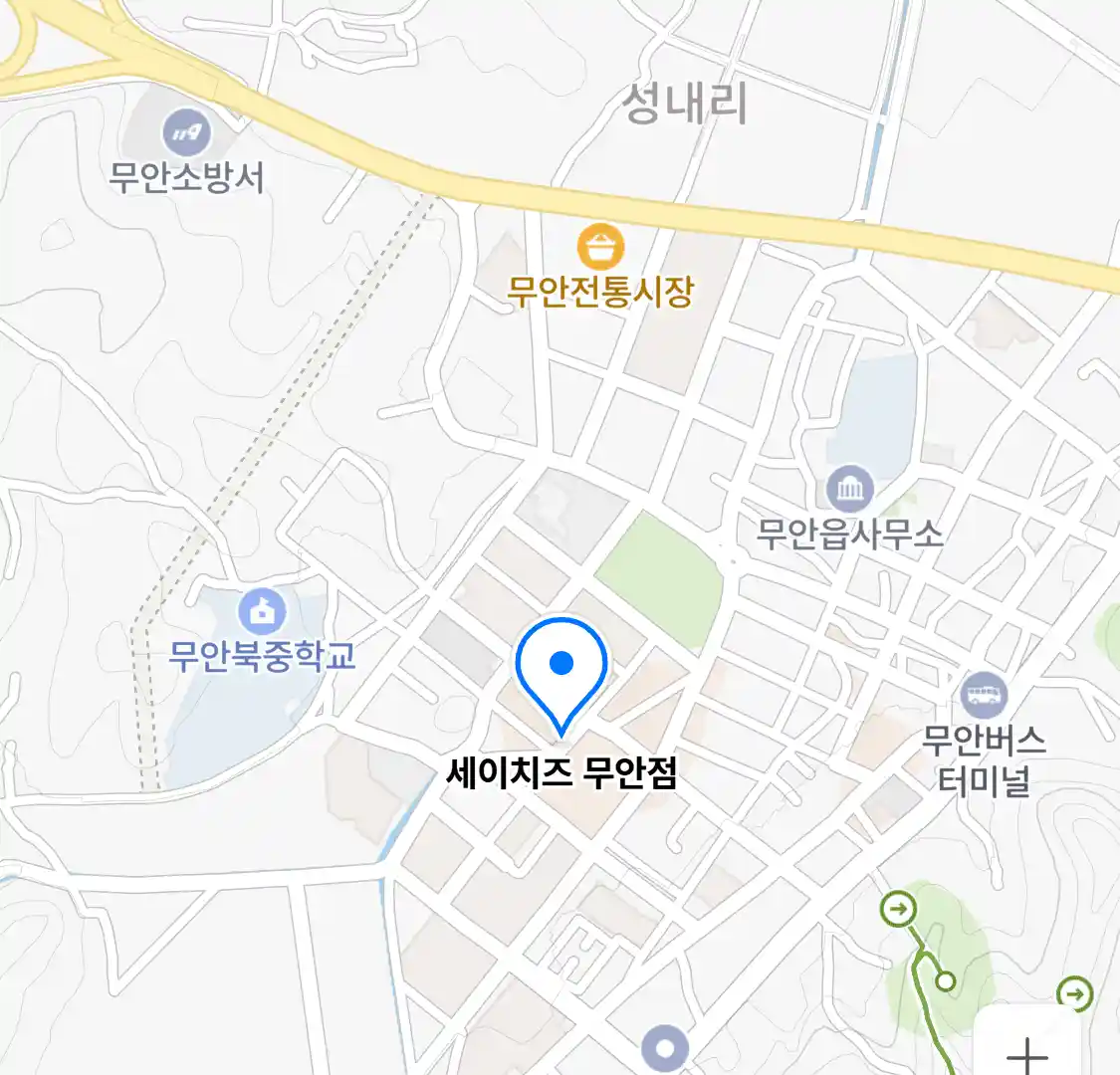 세이치즈 무안점 위치