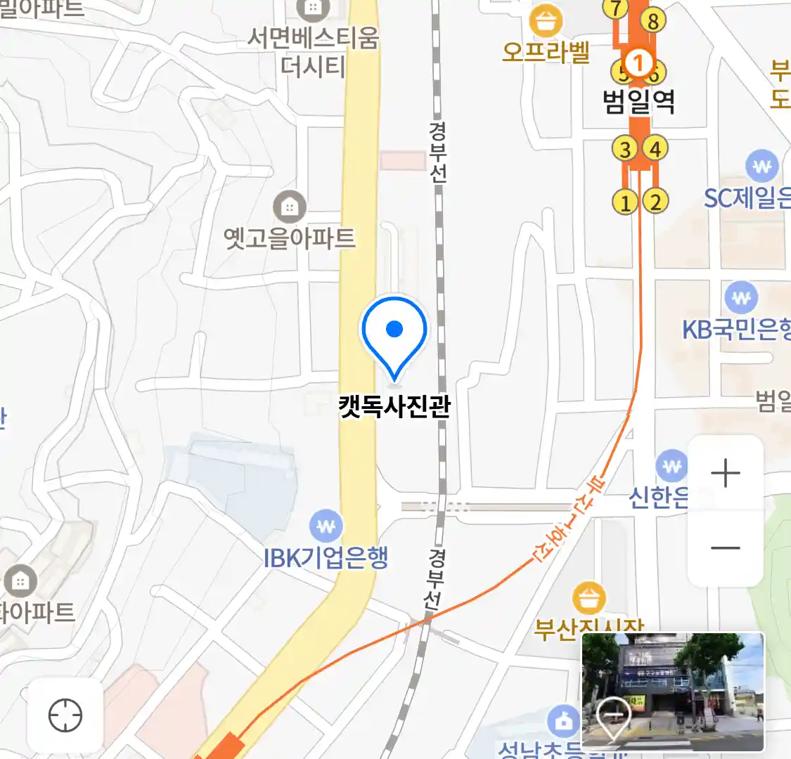 캣독사진관 위치