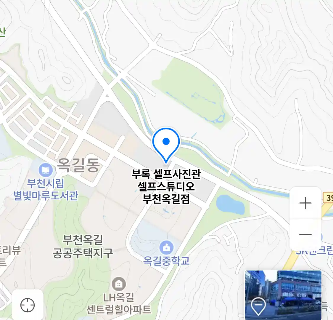 부록 셀프사진관 셀프스튜디오 부천옥길점 위치