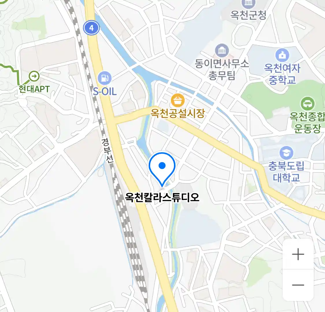 옥천칼라스튜디오 위치