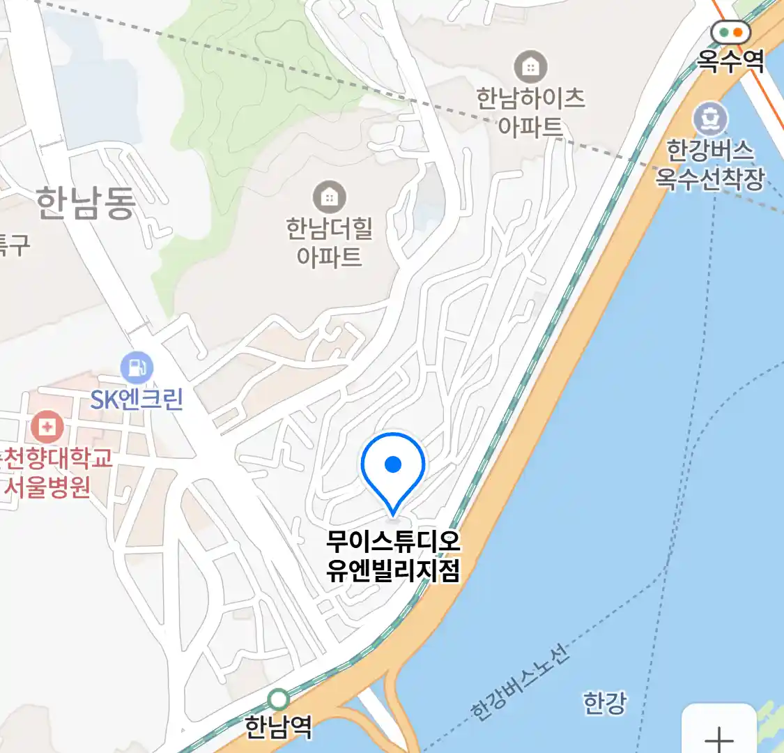 무이스튜디오 유엔빌리지점 위치
