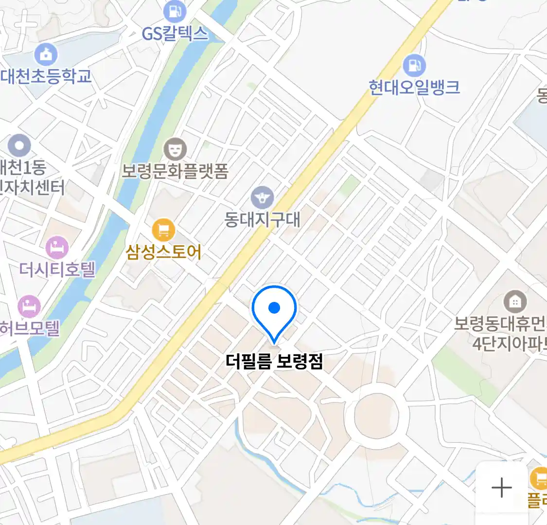 더필름 보령점 위치