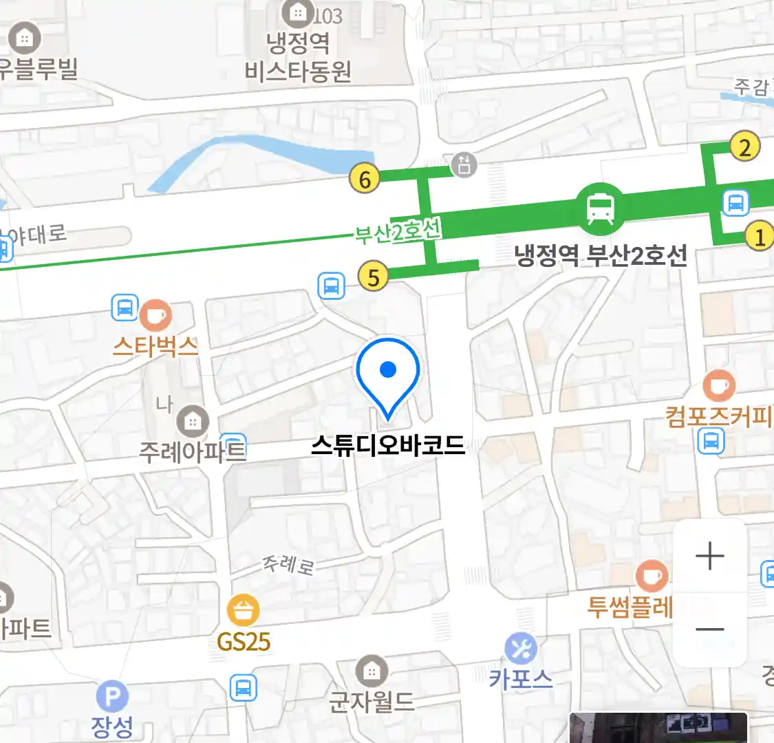 스튜디오바코드 위치