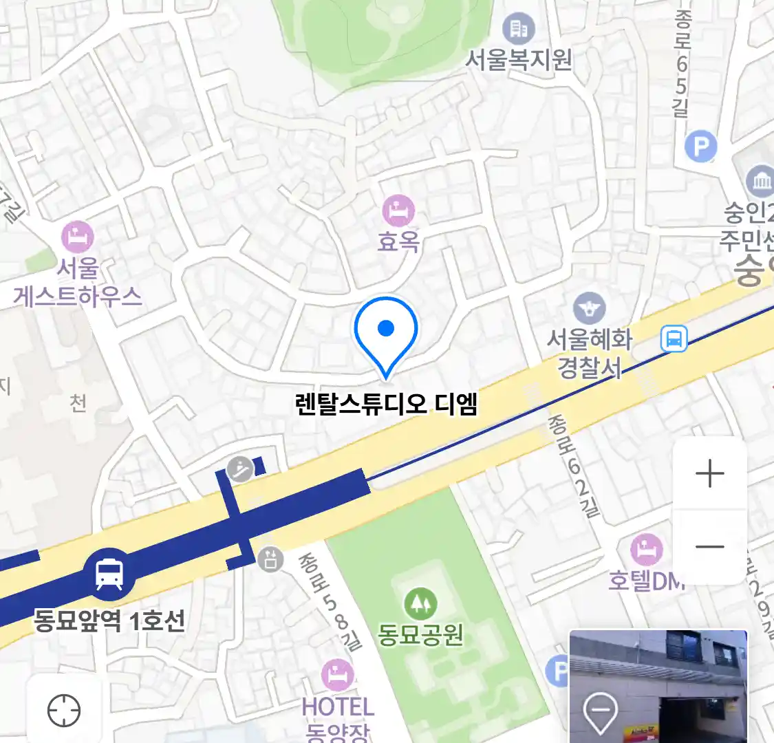 렌탈스튜디오 디엠 위치