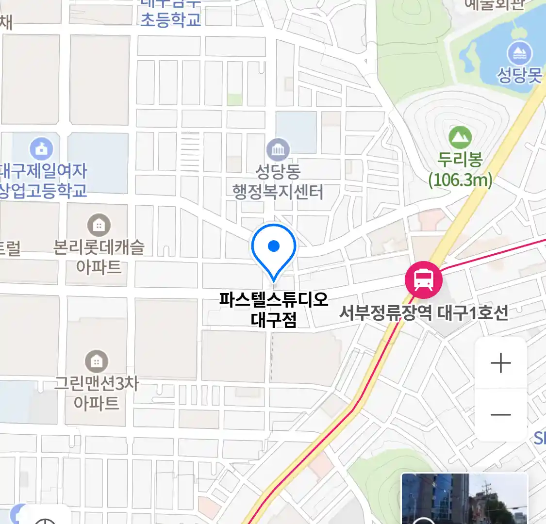 파스텔스튜디오 대구점 지도