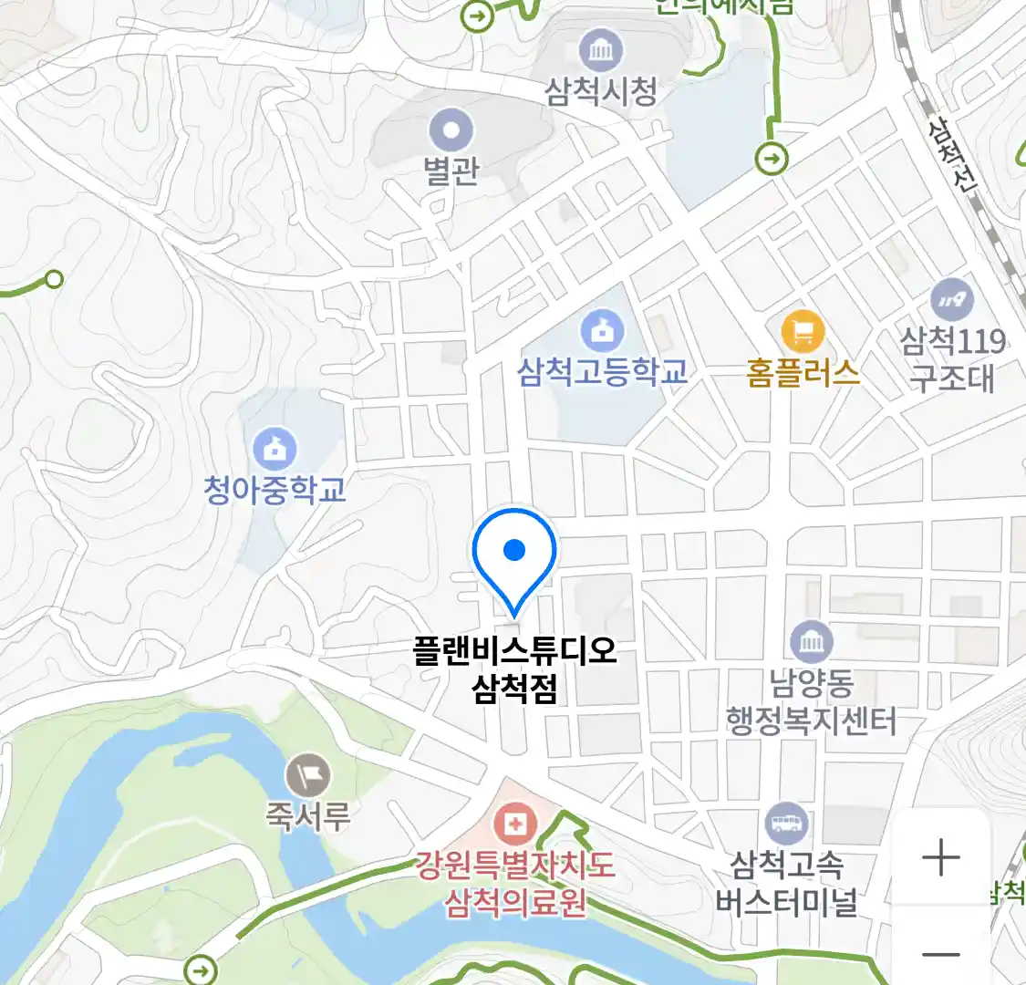 플랜비스튜디오 삼척점 위치