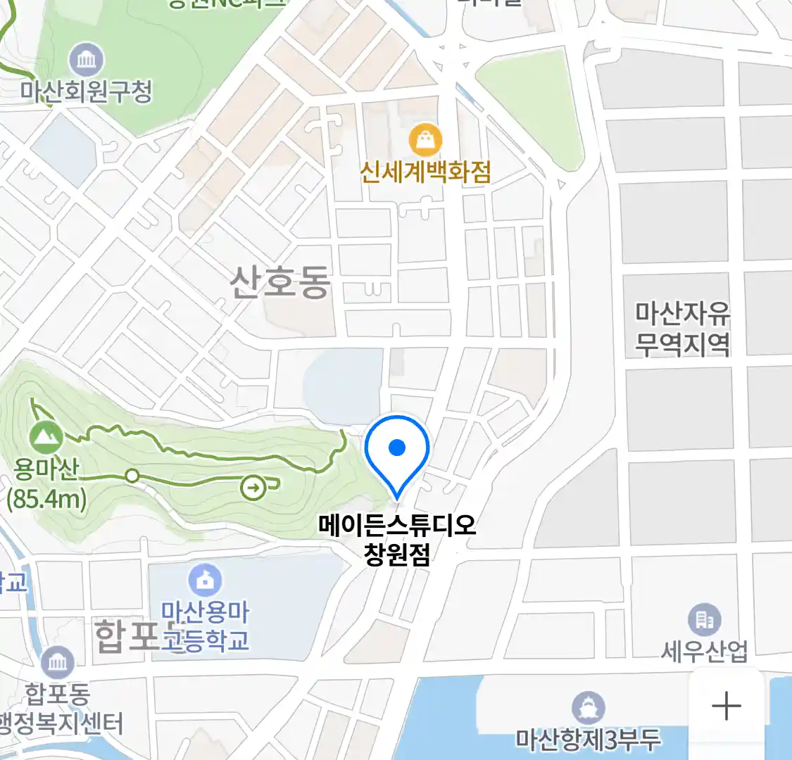 메이든스튜디오 창원점 위치