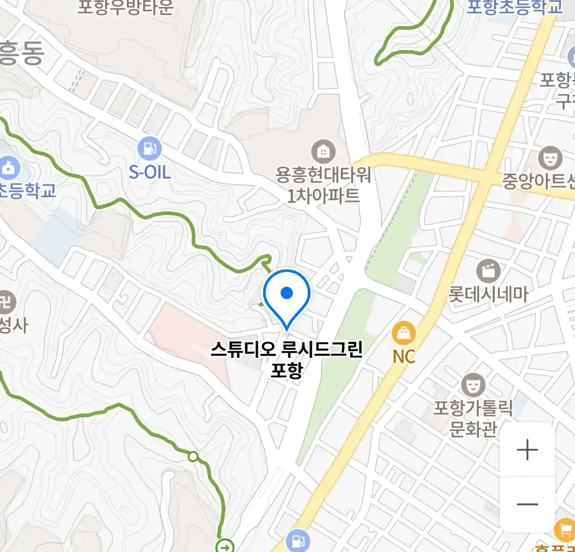 스튜디오 루시드그린 포항 위치