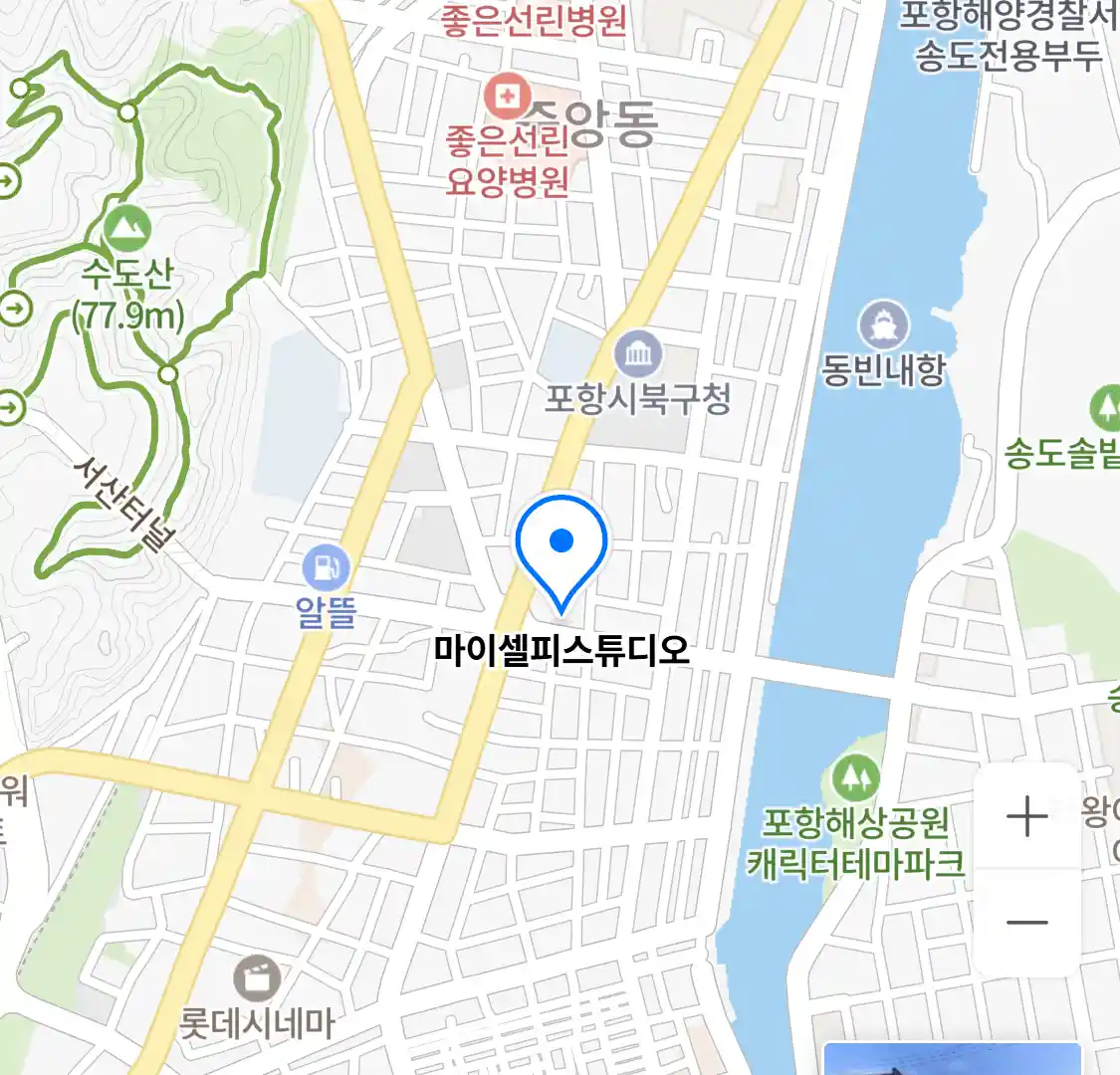 마이셀피스튜디오 위치