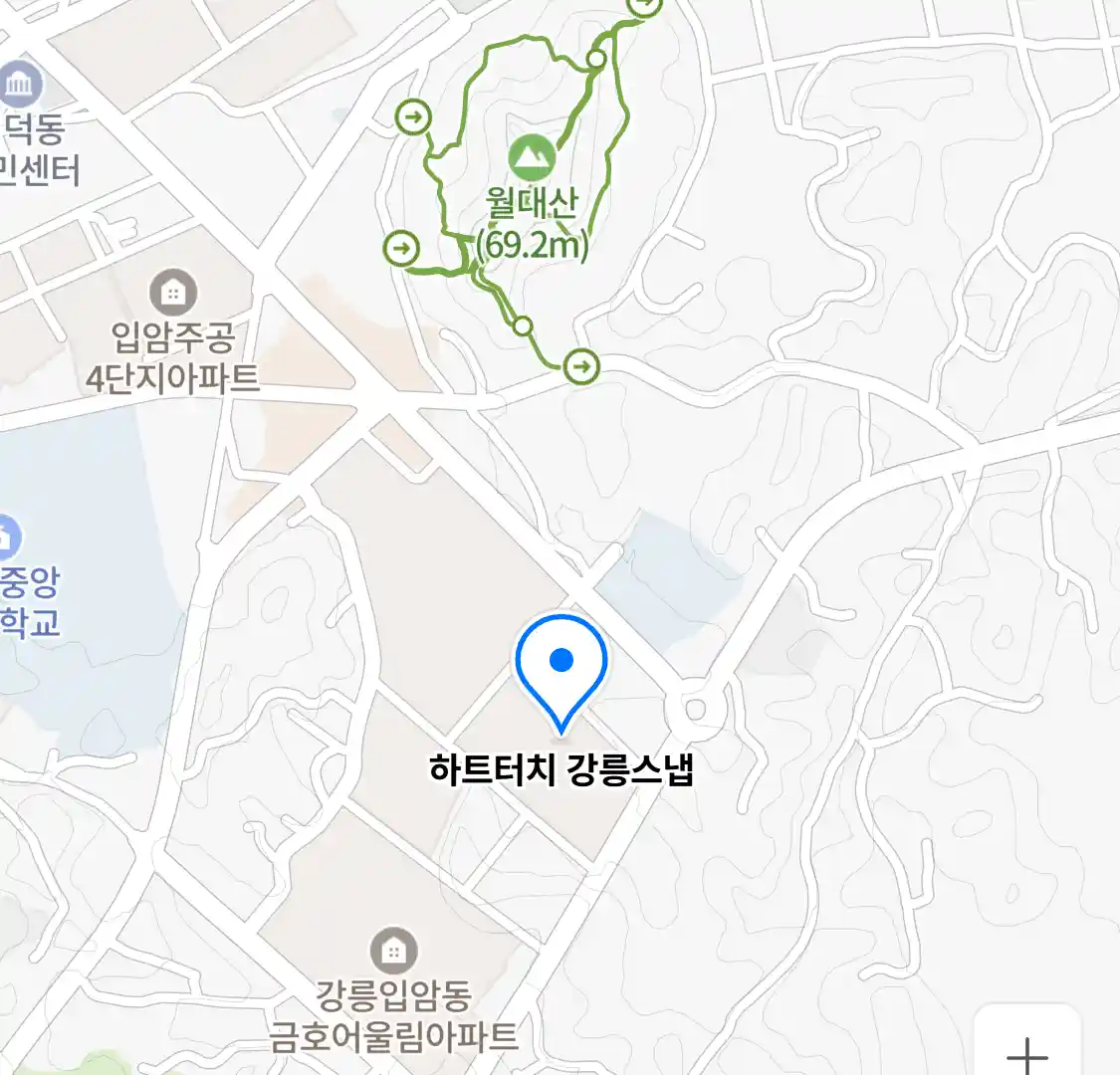 하트터치 강릉스냅 위치