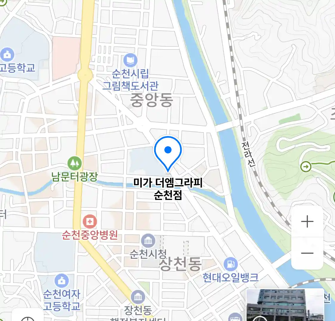 미가 더엠그라피 순천점 위치