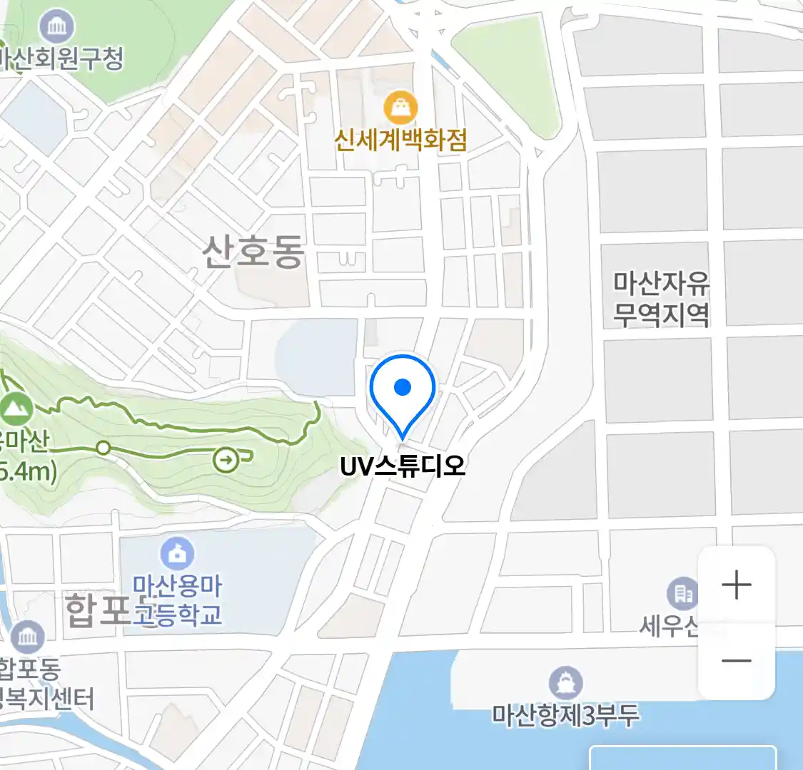 UV스튜디오 지도